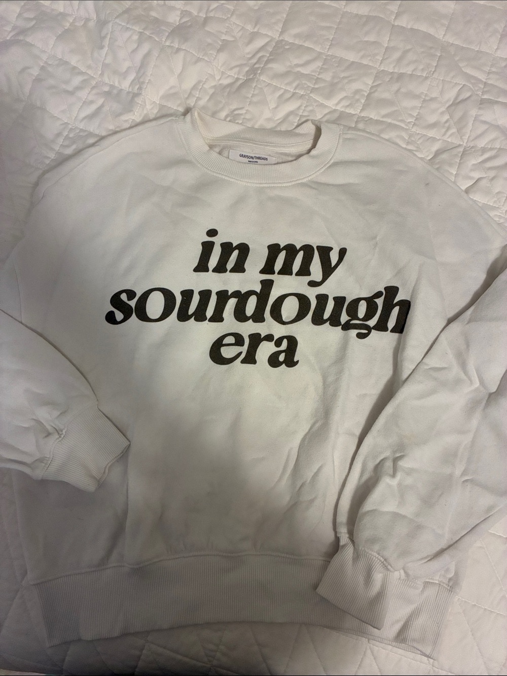 in my sourdough era crewneck sweatshirt